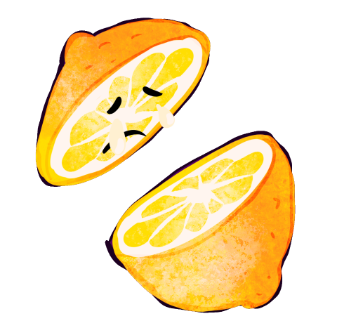 sad lemon